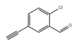 Benzaldehyde, 2-chloro-5-ethynyl- Struktur