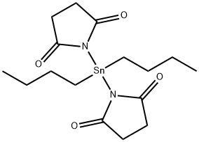 2,5-Pyrrolidinedione, 1,1'-(dibutylstannylene)bis- 化学構造式