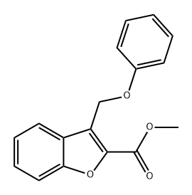 2-Benzofurancarboxylic acid, 3-(phenoxymethyl)-, methyl ester Struktur