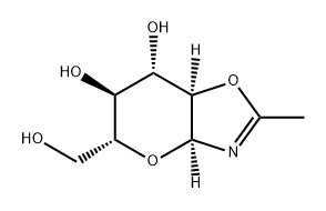 5H-Pyrano[2,3-d]oxazole-6,7-diol, 3a,6,7,7a-tetrahydro-5-(hydroxymethyl)-2-methyl-, (3aS,5R,6S,7S,7aR)- 结构式