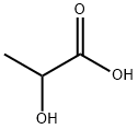 2-Hydroxypropanoic acid 化学構造式