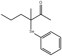 2-Hexanone, 3-methyl-3-(phenylseleno)- Structure