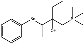 3-Pentanol, 2-(phenylseleno)-3-[(trimethylsilyl)methyl]- Structure