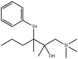2-Hexanol, 2,3-dimethyl-3-(phenylseleno)-1-(trimethylsilyl)- Structure