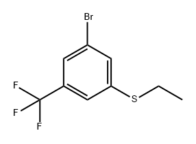 Benzene, 1-bromo-3-(ethylthio)-5-(trifluoromethyl)- Struktur
