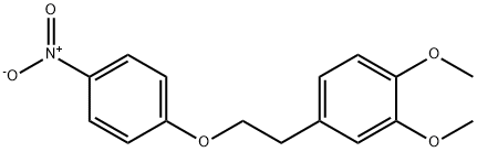 Benzene, 1,2-dimethoxy-4-[2-(4-nitrophenoxy)ethyl]- Struktur