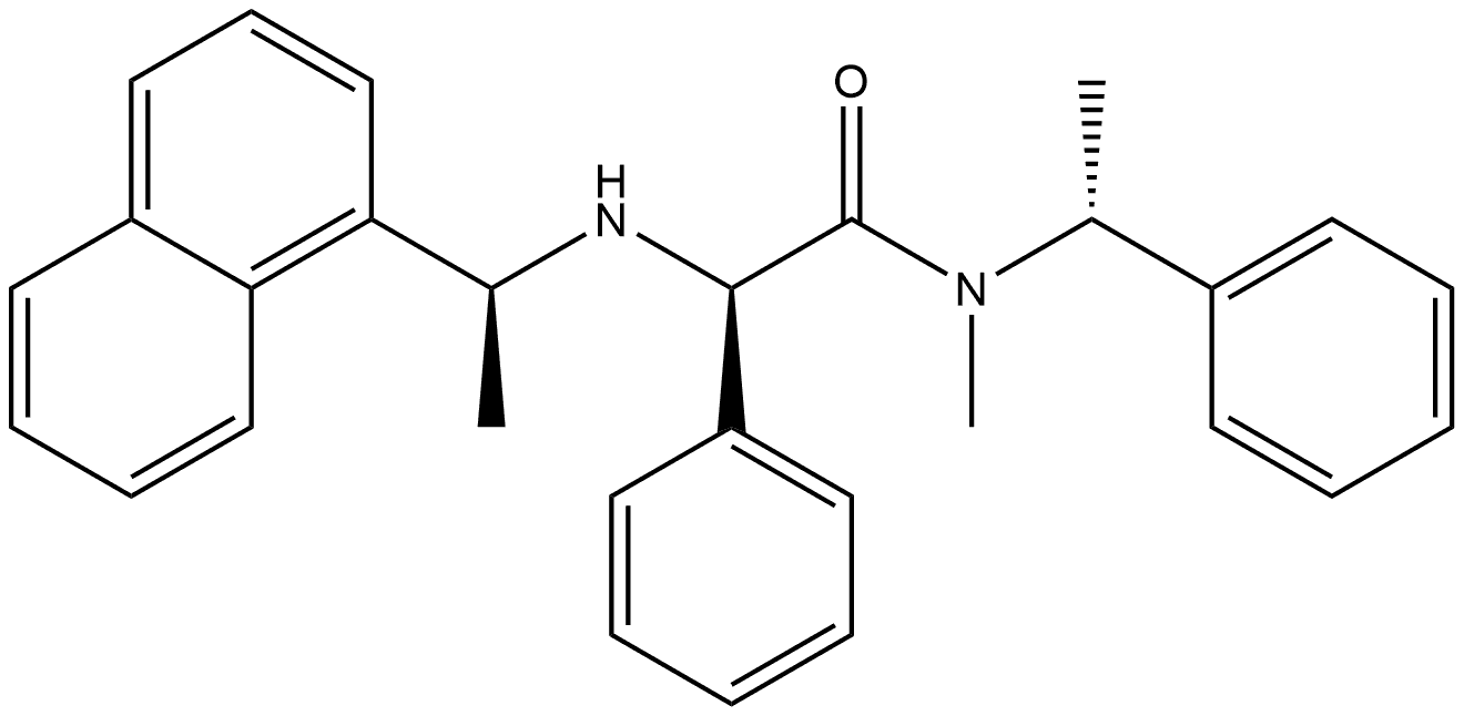 Benzeneacetamide, N-methyl-α-[[(1S)-1-(1-naphthalenyl)ethyl]amino]-N-[(1R)-1-phenylethyl]-, (αR)-