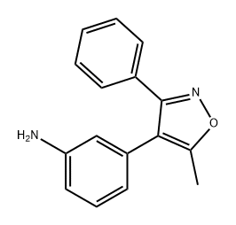 Benzenamine, 3-(5-methyl-3-phenyl-4-isoxazolyl)- Structure