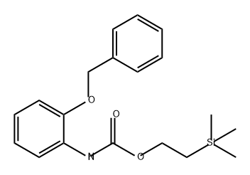 Carbamic acid, [2-(phenylmethoxy)phenyl]-, 2-(trimethylsilyl)ethyl ester (9CI) Structure