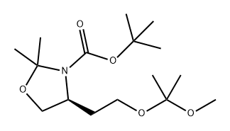 3-Oxazolidinecarboxylic acid, 4-[2-(1-methoxy-1-methylethoxy)ethyl]-2,2-dimethyl-, 1,1-dimethylethyl ester, (4S)-