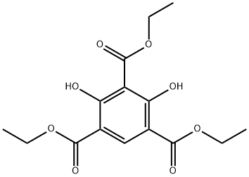 1,3,5-Benzenetricarboxylic acid, 2,4-dihydroxy-, 1,3,5-triethyl ester Structure