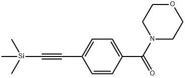 Methanone, 4-morpholinyl[4-[2-(trimethylsilyl)ethynyl]phenyl]- Structure