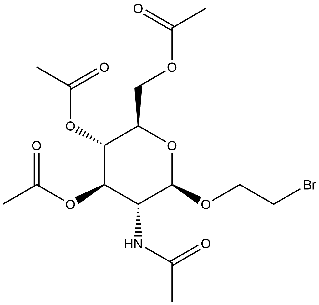 β-D-Glucopyranoside, 2-bromoethyl 2-(acetylamino)-2-deoxy-, 3,4,6-triacetate