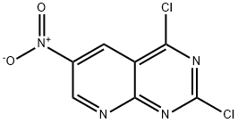 Pyrido[2,3-d]pyrimidine, 2,4-dichloro-6-nitro- Structure
