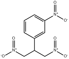 Benzene, 1-nitro-3-[2-nitro-1-(nitromethyl)ethyl]- 化学構造式