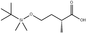 (R)-4-[(叔丁基二甲基硅基)氧基]-2-甲基丁酸, 852574-21-1, 结构式