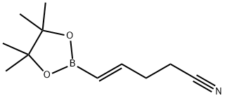 4-Pentenenitrile, 5-(4,4,5,5-tetramethyl-1,3,2-dioxaborolan-2-yl)-, (4E)- Struktur