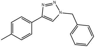 1H-1,2,3-Triazole, 4-(4-methylphenyl)-1-(phenylmethyl)- Structure