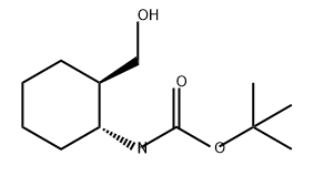 Carbamic acid, [(1R,2R)-2-(hydroxymethyl)cyclohexyl]-, 1,1-dimethylethyl ester (9CI) Structure