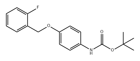 Carbamic acid, N-[4-[(2-fluorophenyl)methoxy]phenyl]-, 1,1-dimethylethyl ester Structure