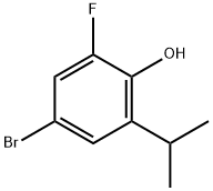 4-溴-2-氟-6-异丙基苯酚,852947-53-6,结构式