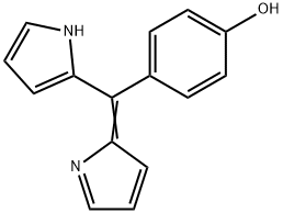 Phenol, 4-(1H-pyrrol-2-yl-2H-pyrrol-2-ylidenemethyl)- Structure