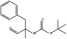 Carbamic acid, N-(1-formyl-1-methyl-2-phenylethyl)-, 1,1-dimethylethyl ester Struktur