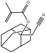 2-Propenoic acid, 2-methyl-, 2-(cyanomethyl)tricyclo[3.3.1.13,7]dec-2-yl ester Structure