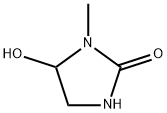 2-Imidazolidinone, 5-hydroxy-1-methyl- Structure