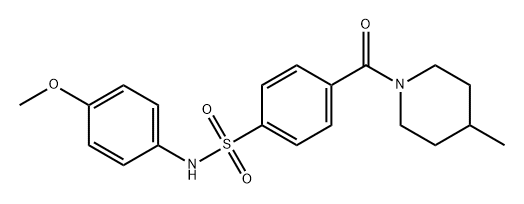 Benzenesulfonamide, N-(4-methoxyphenyl)-4-[(4-methyl-1-piperidinyl)carbonyl]-|CL-2660