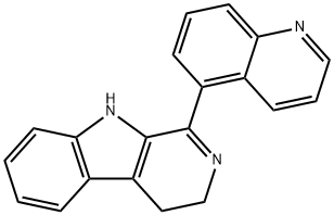 1-(キノリン-5-イル)-3,4-ジヒドロ-β-カルボリン 化学構造式