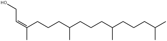 2-Hexadecen-1-ol, 3,7,11,15-tetramethyl-, (2Z)- Structure