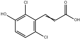 2,6-Dichloro-3-hydroxycinnamic acid 结构式
