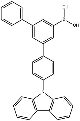 Boronic acid, [4-(9H-carbazol-9-yl)[1,1':3',1''-terphenyl]-5'-yl]- (9CI) Structure