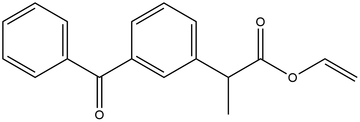 Benzeneacetic acid, 3-benzoyl-α-methyl-, ethenyl ester