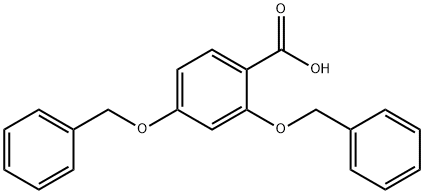 Benzoic acid, 2,4-bis(phenylmethoxy)- Structure