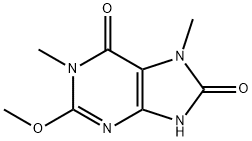 1H-Purine-6,8-dione, 7,9-dihydro-2-methoxy-1,7-dimethyl- Structure