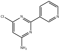 4-Pyrimidinamine, 6-chloro-2-(3-pyridinyl)- 结构式