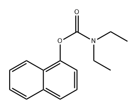 Carbamic acid, N,N-diethyl-, 1-naphthalenyl ester Structure