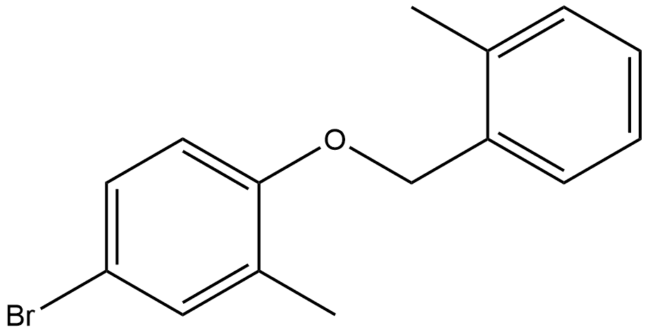4-溴-2-甲基-1-((2-甲基苄基)氧)苯, 856382-93-9, 结构式