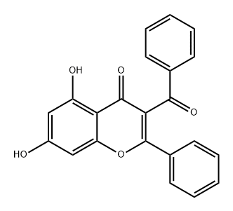 4H-1-Benzopyran-4-one, 3-benzoyl-5,7-dihydroxy-2-phenyl-