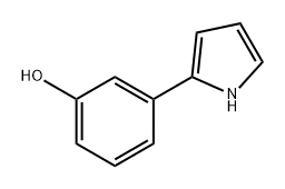 Phenol, 3-(1H-pyrrol-2-yl)- Structure