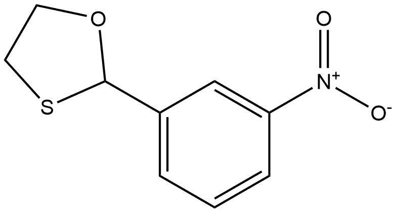 1,3-Oxathiolane, 2-(3-nitrophenyl)- 结构式