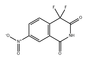 1,3(2H,4H)-Isoquinolinedione, 4,4-difluoro-7-nitro- Struktur