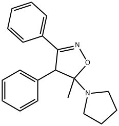 Isoxazole, 4,5-dihydro-5-methyl-3,4-diphenyl-5-(1-pyrrolidinyl)-