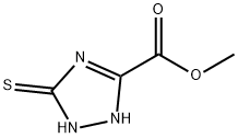 1H-1,2,4-三唑-3-羧酸2,5-二氢-5-硫代甲酯, 857297-52-0, 结构式