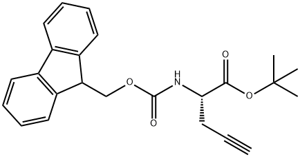4-Pentynoic acid, 2-[[(9H-fluoren-9-ylmethoxy)carbonyl]amino]-, 1,1-dimethylethyl ester, (2S)-,857335-00-3,结构式