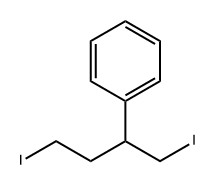 Benzene, [3-iodo-1-(iodomethyl)propyl]- Structure