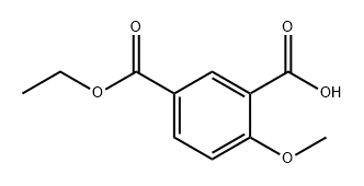 1,3-Benzenedicarboxylic acid, 4-methoxy-, 1-ethyl ester Struktur
