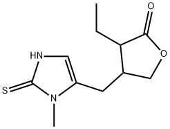 2(3H)-Furanone, 4-[(2,3-dihydro-3-methyl-2-thioxo-1H-imidazol-4-yl)methyl]-3-ethyldihydro-